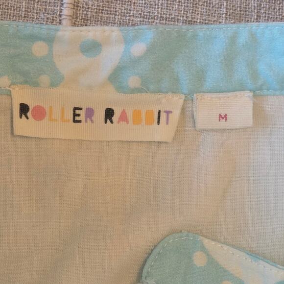 Roller Rabbit Tezza Pippa Dress Full Skirt Beach Inspired Cotton Poplin sz M - Picture 2 of 12